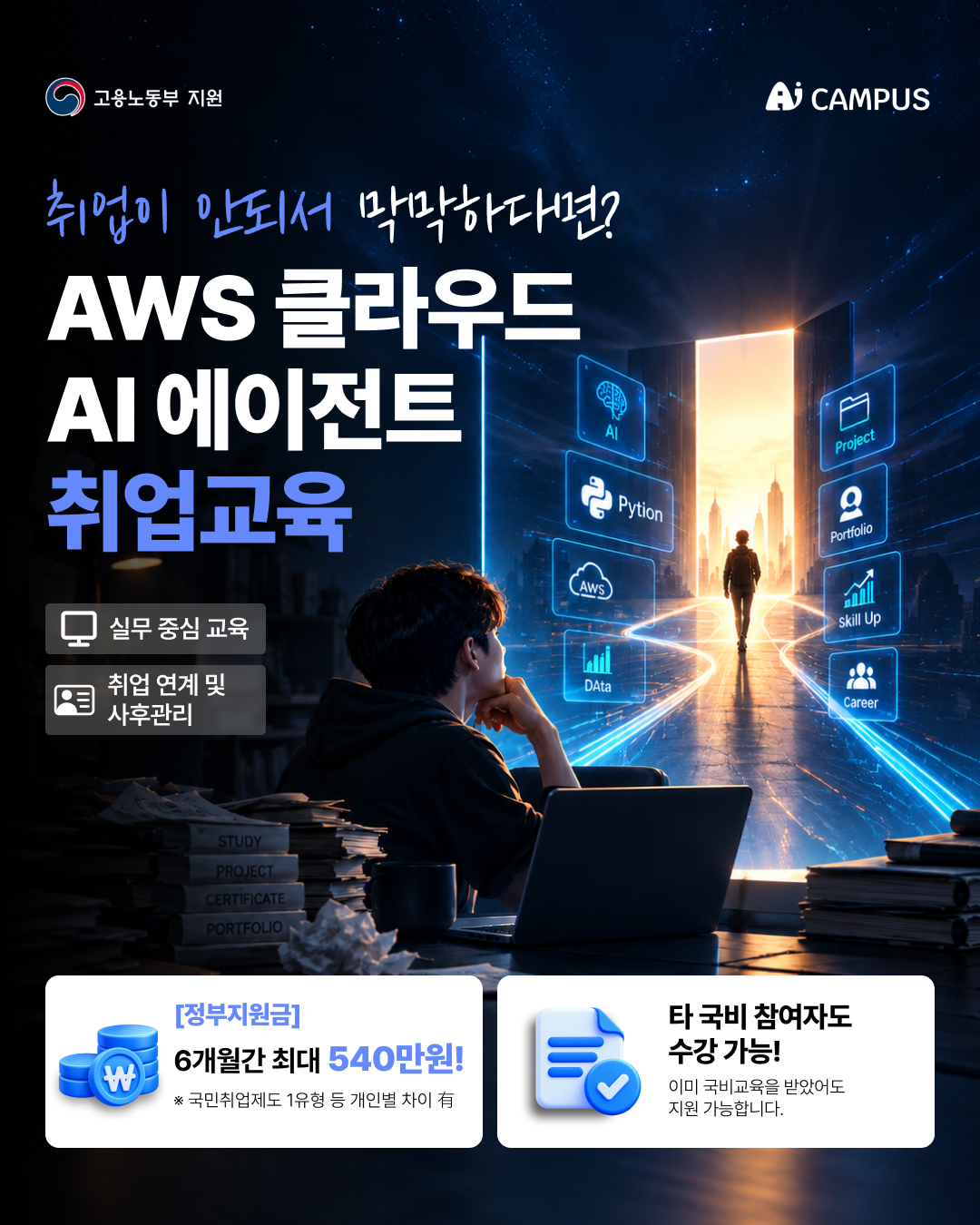 ✨대체불가 엔지니어 2대 핵심 로드맵 'AWS 클라우드 아키텍트'와 '자율형 AI 에이전트' 집중 트랙✨